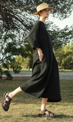 Black Culotte Dress