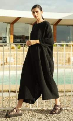 Black Culotte Dress