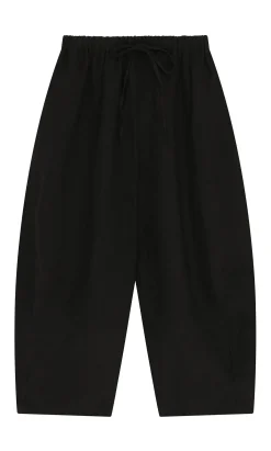Butoni Pants - Black Linen
