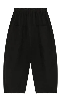 Butoni Pants - Black Linen