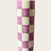 Checker Vase - Lilac