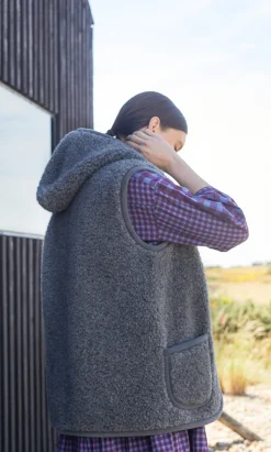 Dark Grey Wool Gilet