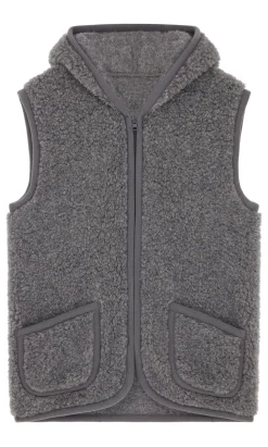 Dark Grey Wool Gilet