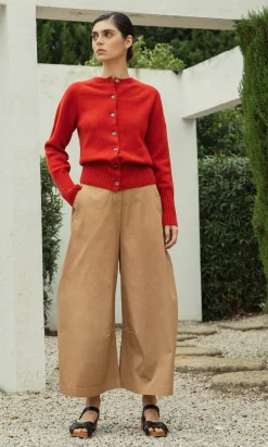 Derby Cardigan - Red Dulse