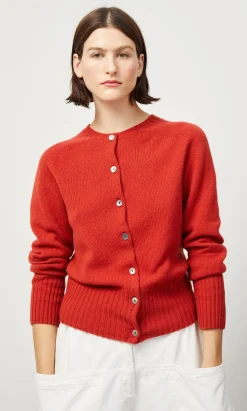 Derby Cardigan - Red Dulse