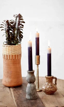 Fog Marbled Candle Holder