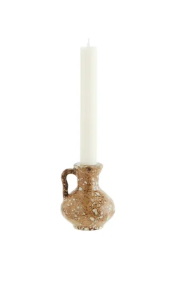 Fog Marbled Candle Holder