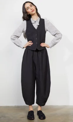 Frida Waistcoat - Black