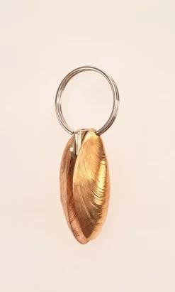 Gold Moules Keyring