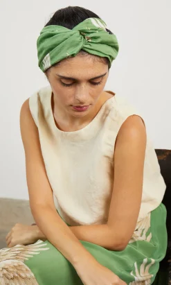 Green Stork Headband