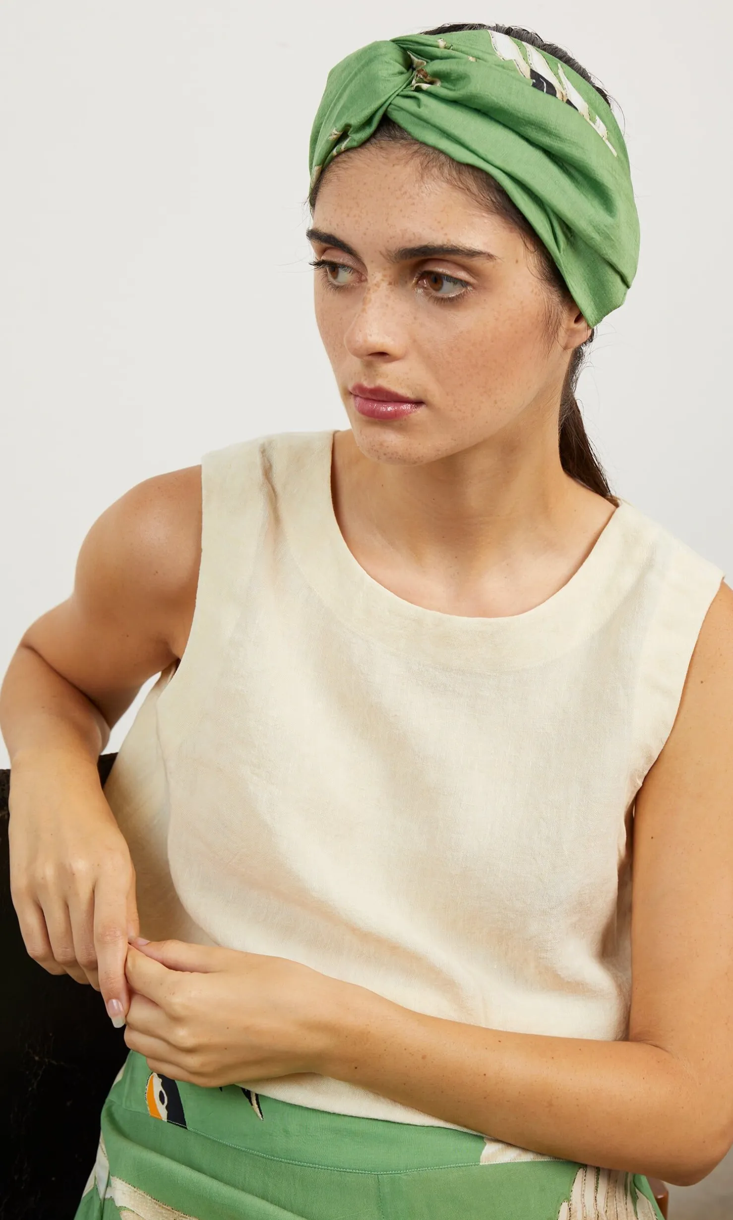 Green Stork Headband