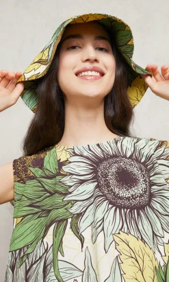 Green Sunflower Hat