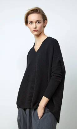 Jack V Neck Sweater - Black