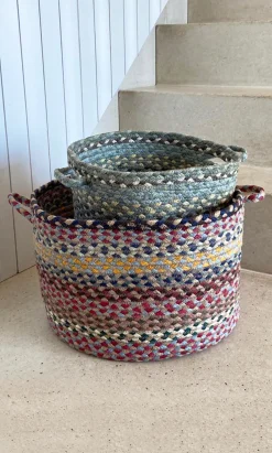 Large Woven Basket - Dusk