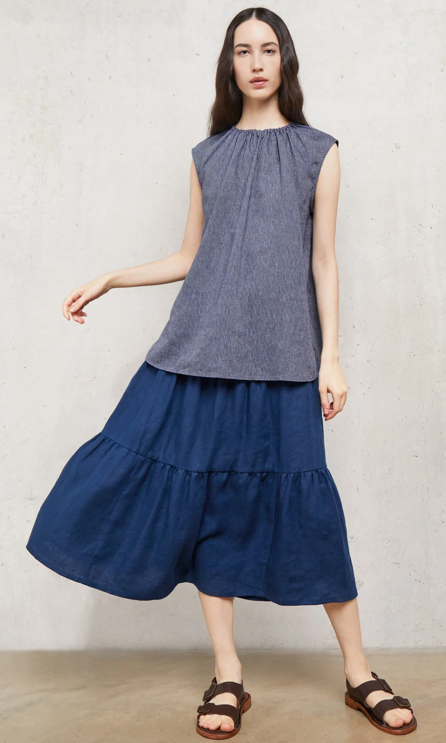 Marie Top - Pinstripe