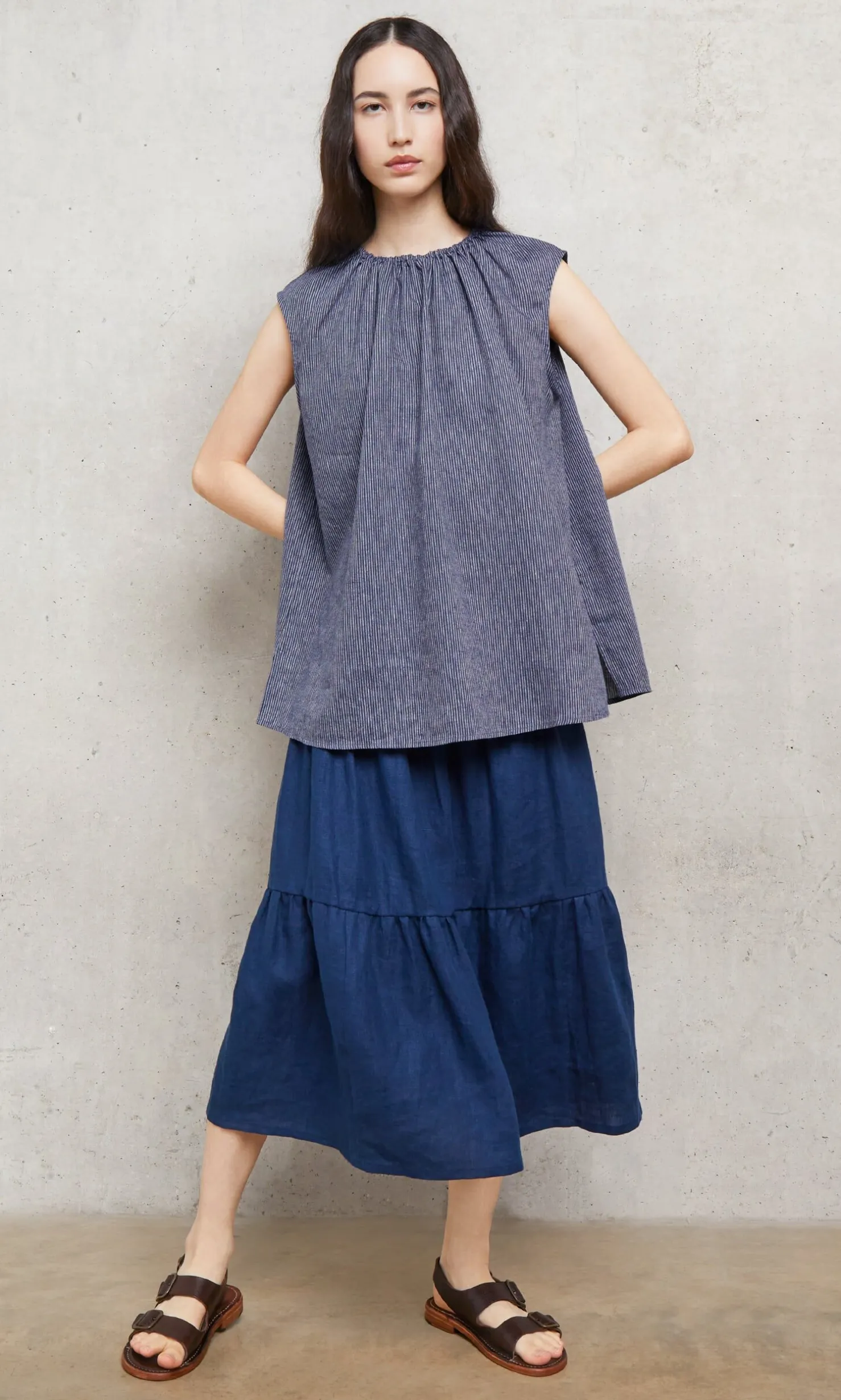 Marie Top - Pinstripe
