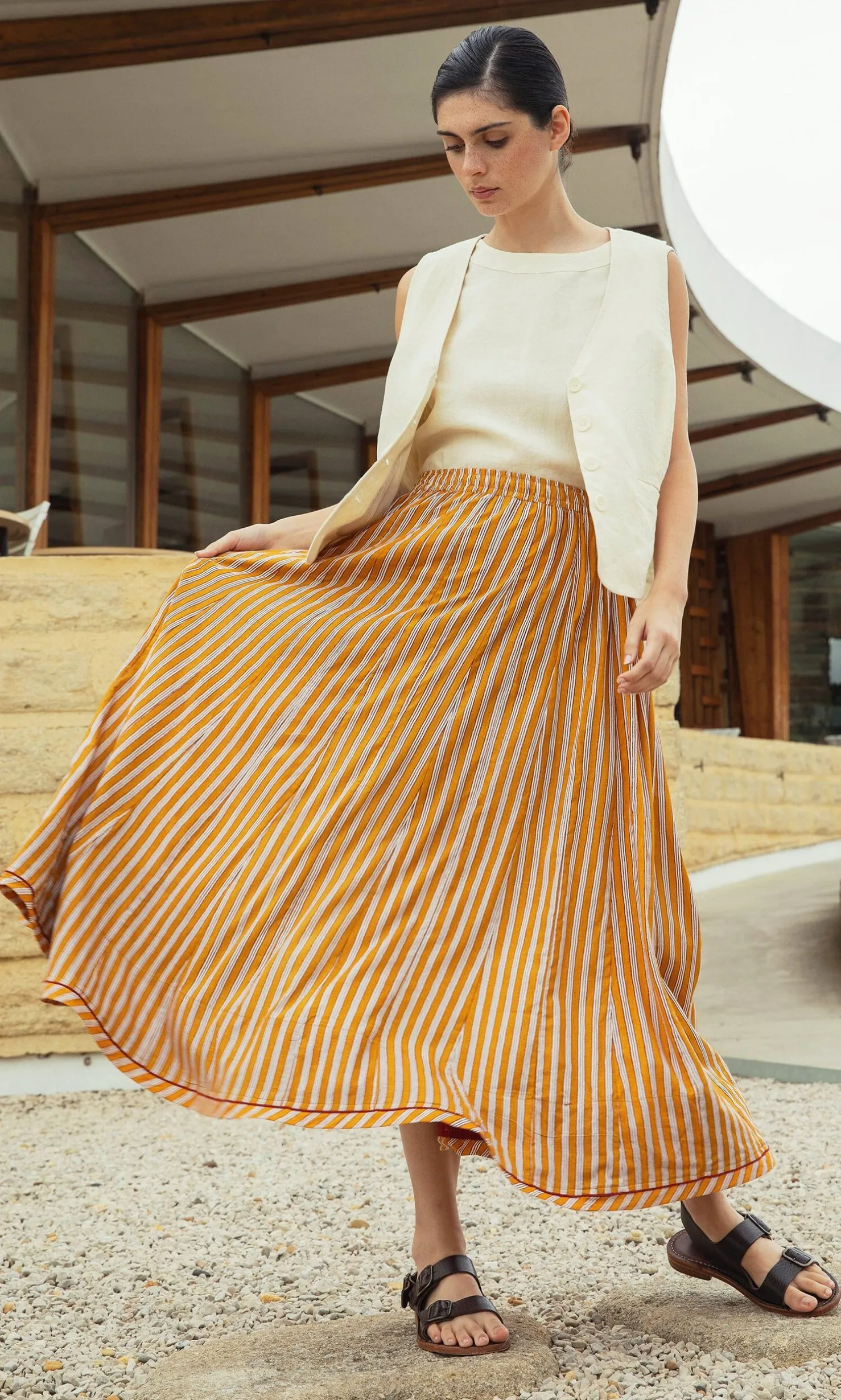 Mustard Skirt