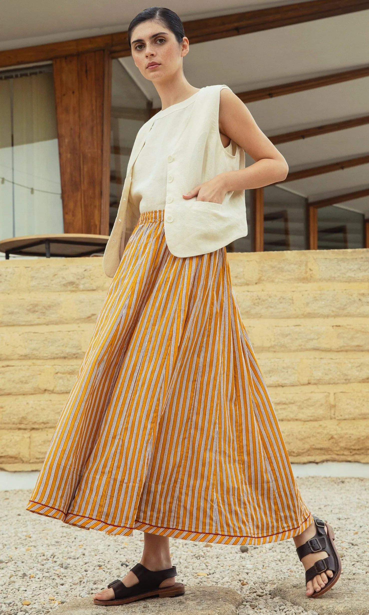 Mustard Skirt