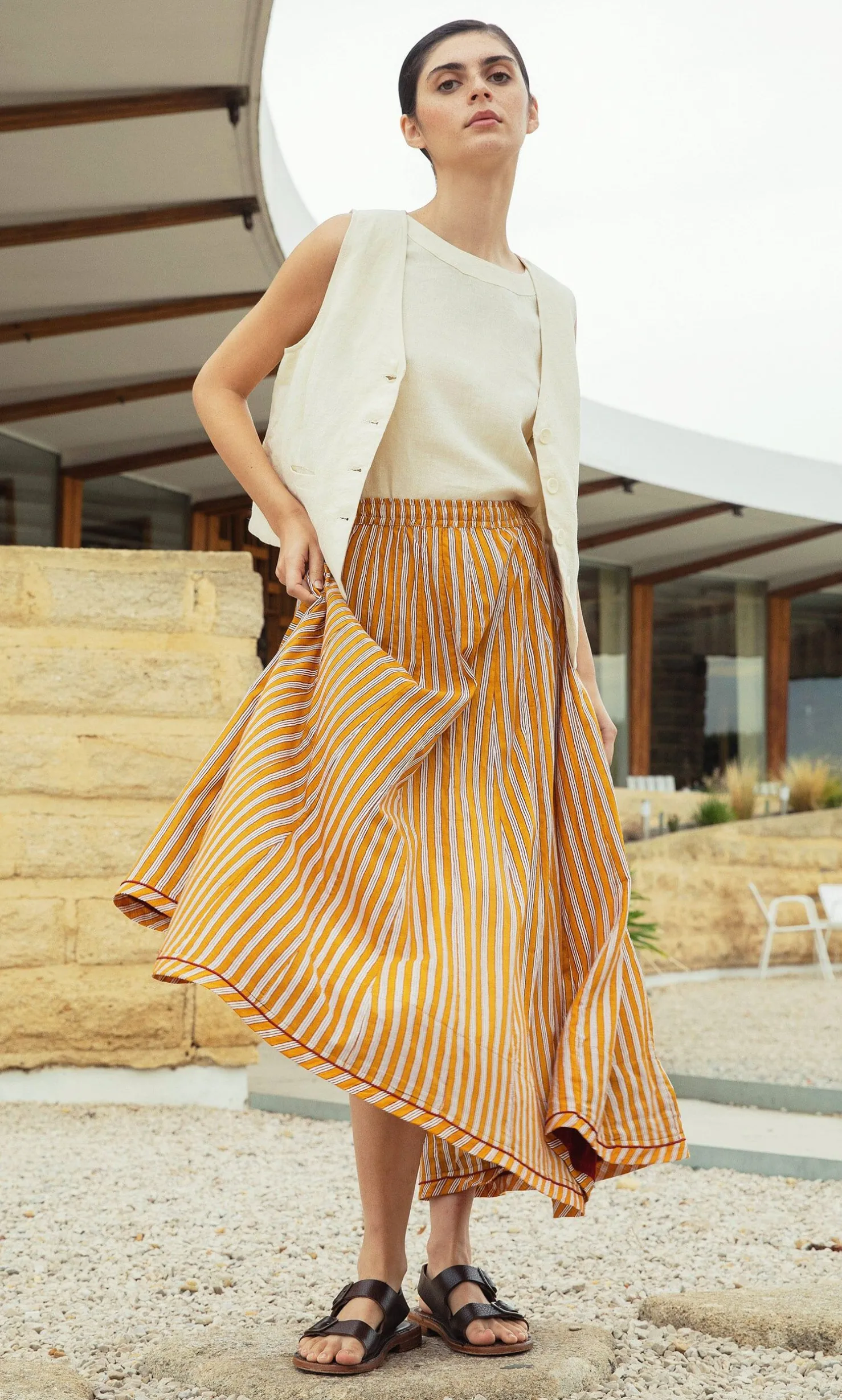 Mustard Skirt