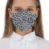 Organic Linen Kids Mask - Blue Leopard
