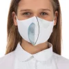 Organic Linen Kids Mask Water Colour