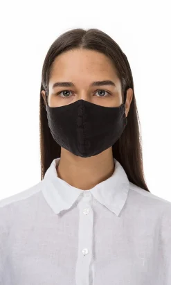Organic Linen Mask - Black