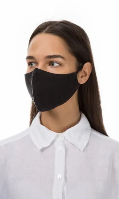 Organic Linen Mask - Black