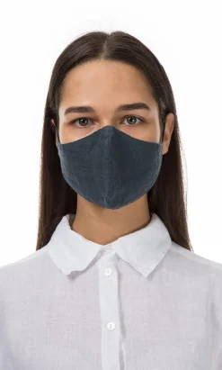 Organic Linen Mask - Charcoal