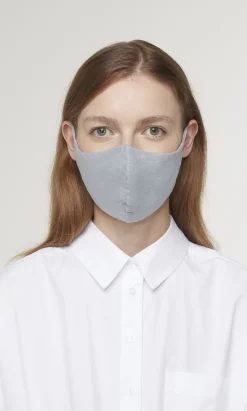Organic Linen Mask - Grey Skies