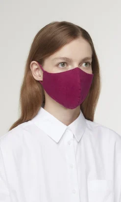 Organic Linen Mask - Hibiscus