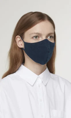 Organic Linen Mask - Indigo