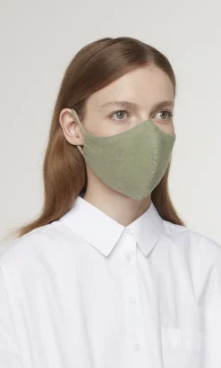 Organic Linen Mask - Leaf