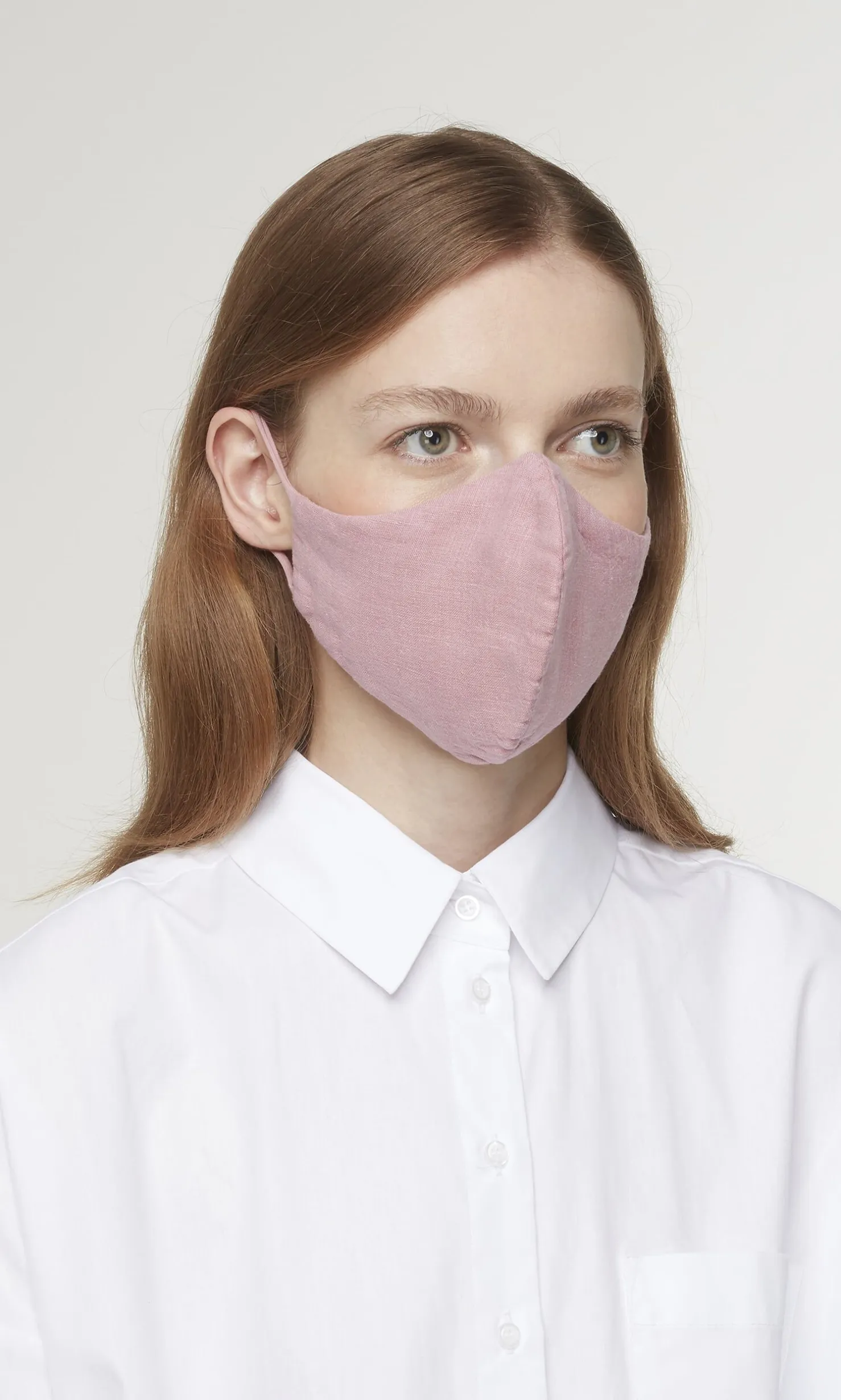 Organic Linen Mask - Rosebud