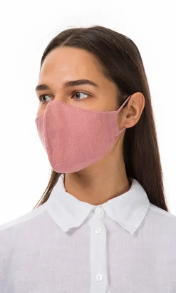 Organic Linen Mask - Rosebud