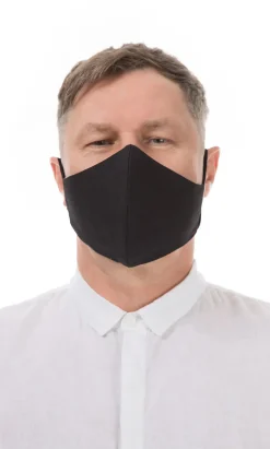 Organic Linen Mask Men - Carbon Black