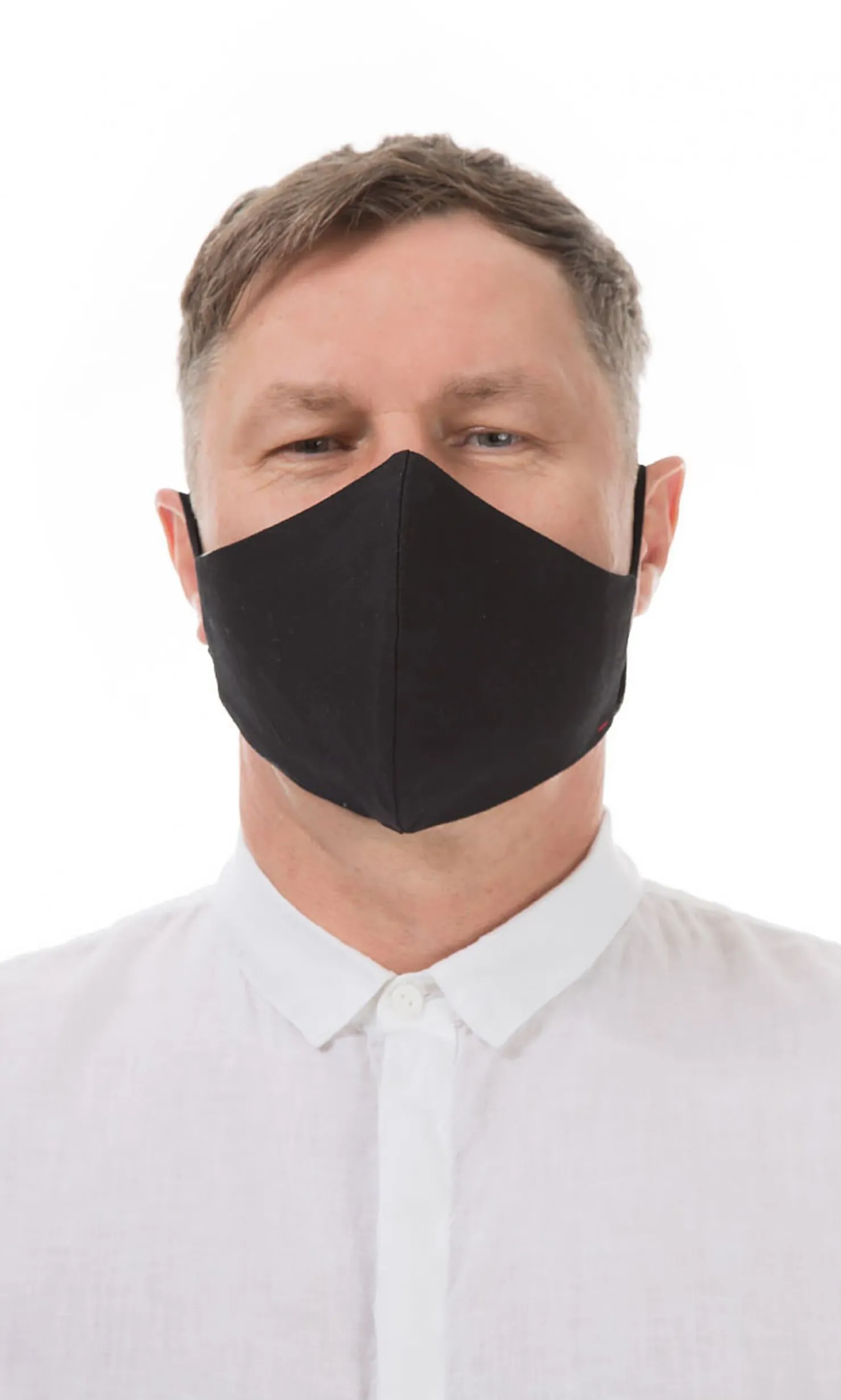 Organic Linen Mask Men - Carbon Black