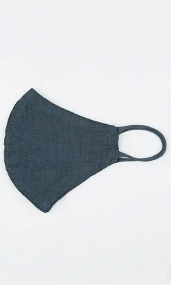 Organic Linen Teen Mask Marine
