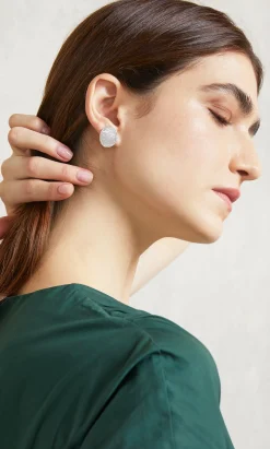 Oval Pebble Earrings