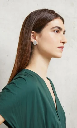 Oval Pebble Earrings