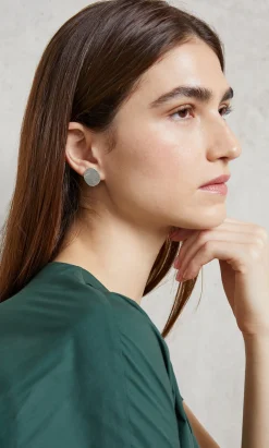 Oval Pebble Earrings