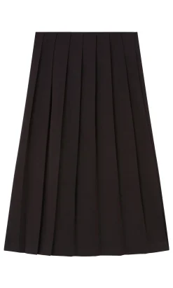 Pleat & Button Skirt
