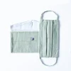 Pleated Face Mask & Pouch - Leaf