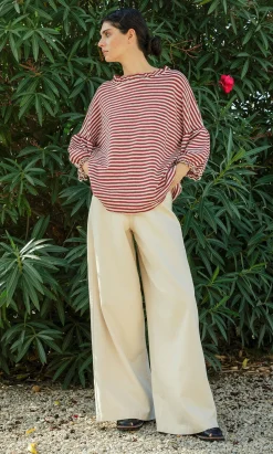 Ruffle Stripe Top