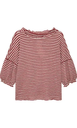 Ruffle Stripe Top