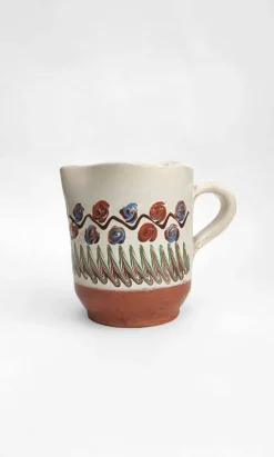 Short Glazed Jug - Ecru