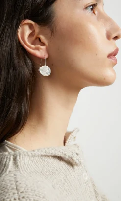 Silver Pebble Earrings