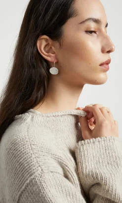 Silver Pebble Earrings