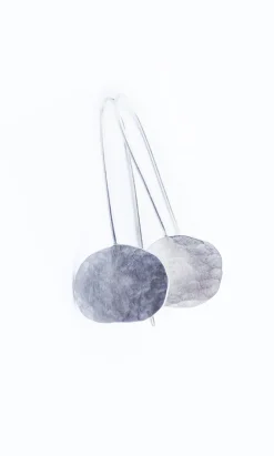 Silver Pebble Earrings