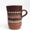 Tall Glazed Jug - Chocolate