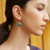 Turquoise Cluster Earrings